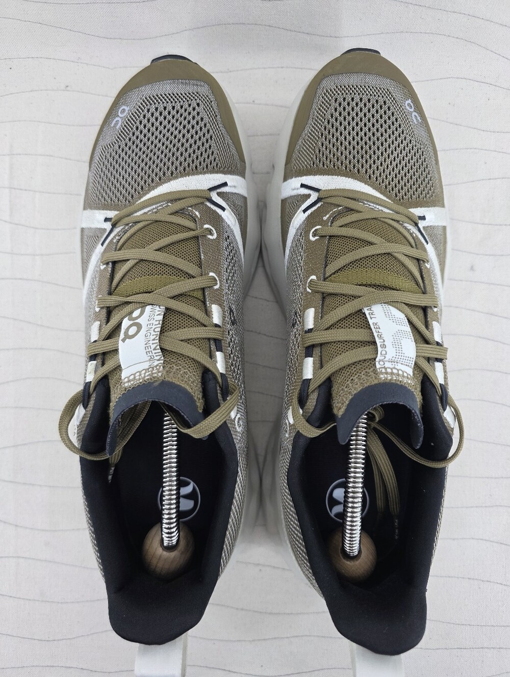 On Running Mens Cloudsurfer Trail Brown Beige Running Sneakers Shoes Size 11.5 - Picture 7 of 15